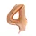 Óriás szám fólia lufi - 4 – Rose Gold