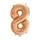 Óriás szám fólia lufi - 8 – Rose Gold