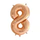 Óriás szám fólia lufi - 8 – Rose Gold