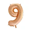 Óriás szám fólia lufi - 9 – Rose Gold