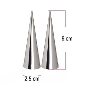   10 darabos fém tölcsér sütőforma, habroló forma - Kicsi