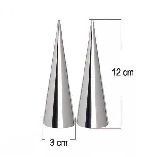 8 darabos fém tölcsér sütőforma, habroló forma - Nagy