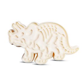 Műanyag süteménykiszúró – Dinoszaurusz, Triceratops