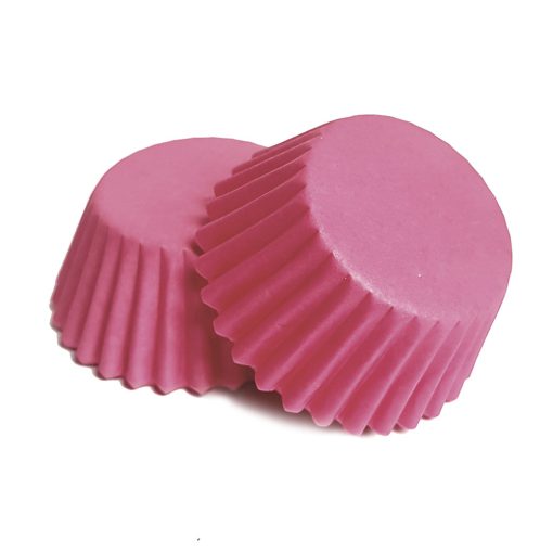 100 darabos mini muffin papír, bonbon papír – Rózsaszín 