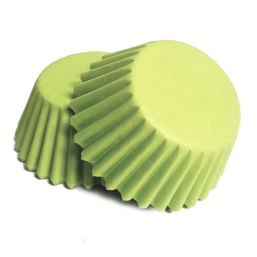 100 darabos mini muffin papír, bonbon papír – Zöld