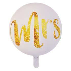 Kör alakú fólia lufi – MRS - Esküvő