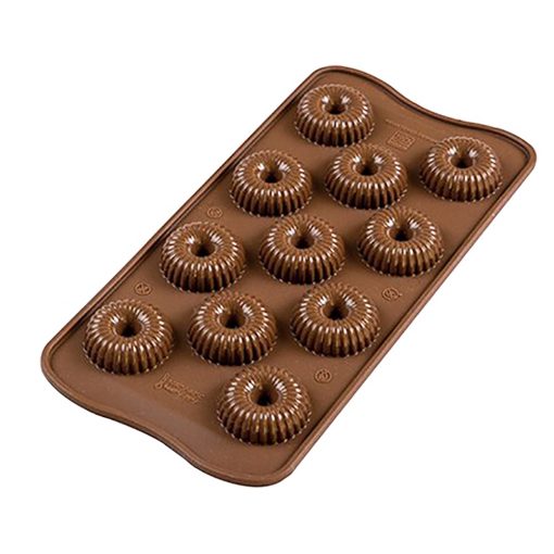 Szilikon bonbon, csokoládé forma – Mini fánk