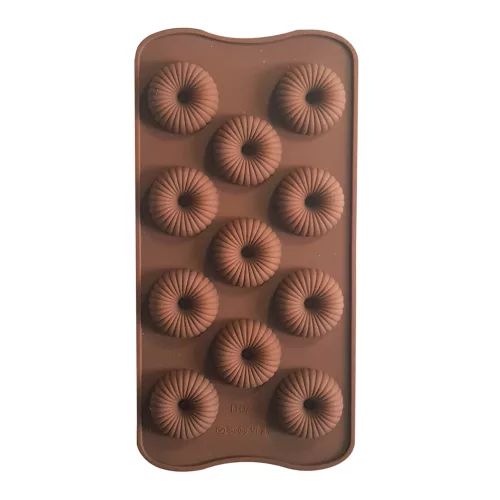 Szilikon bonbon, csokoládé forma – Mini fánk