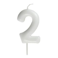 Fehér számgyertya – 2