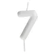 Fehér számgyertya – 7