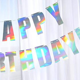Happy Birthday feliratú születésnapi banner – Tükör 