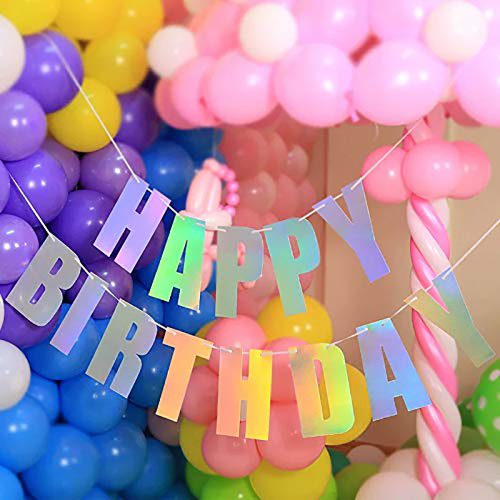 Happy Birthday feliratú születésnapi banner – Tükör 