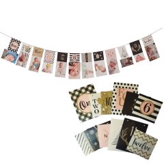Happy Birthday fotó banner – Rózsaszín 