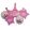 5 darabos fólia lufi babaváró, babköszöntő – Princess – Rózsaszín 