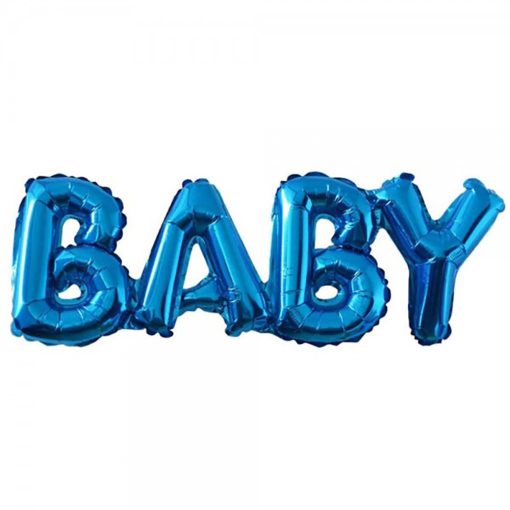 Fólia lufi – BABY felirattal – Kék