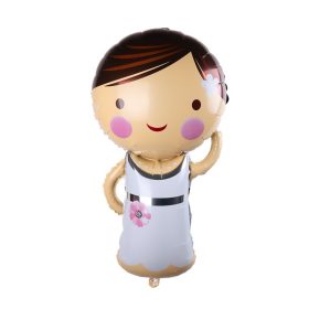 Fólia lufi – Esküvő – Menyasszony baba