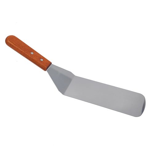 Fa nyelű fordítólapát, spatula, grill lapát – Nagy