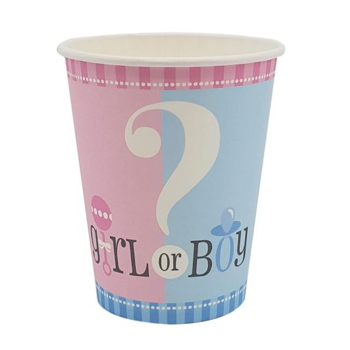 20 darabos papír pohár – Babaváró – GIRL or BOY