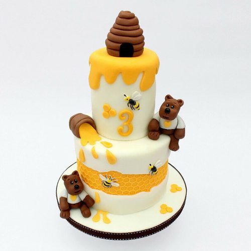 Szilikon fondant és marcipán mintázó – Lépes méz minta, méhsejt, méhecske