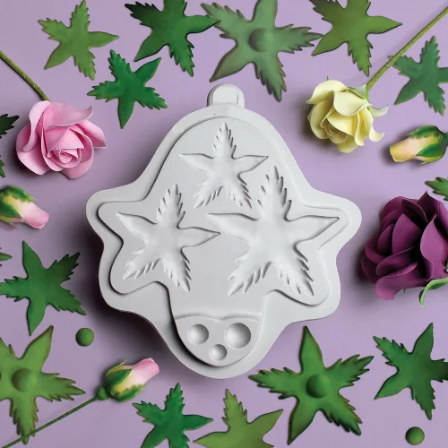 Szilikon fondant és marcipán mintázó – Csészelevél