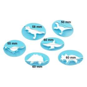 6 darabos műanyag süteménykiszúró – Dinoszauruszok