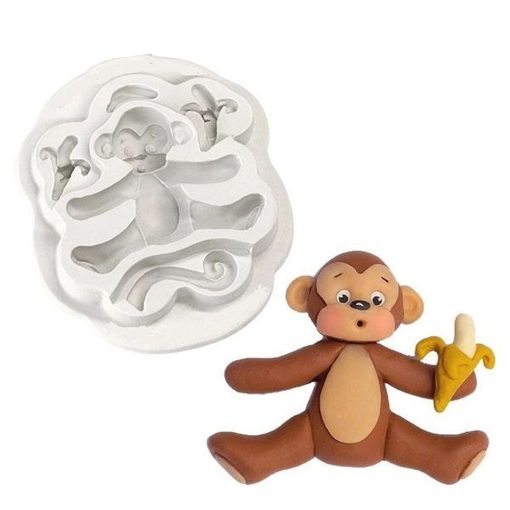Szilikon fondant és marcipán mintázó – 3D majom