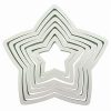 6 darabos műanyag süteménykiszúró – Csillag