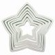 6 darabos műanyag süteménykiszúró – Csillag