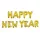 HAPPY NEW YEAR feliratú fólia lufi – Arany