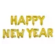 HAPPY NEW YEAR feliratú fólia lufi – Arany