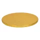 Arany színű, kör alakú tortadob – 28 cm