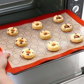 Óriás szilikon macaron sütőlap, nyújtólap – Fehér