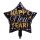 Fólia lufi – Happy New Year – Fekete csillag