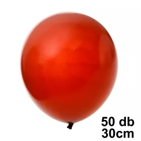 50 darabos latex lufi szett – 30 cm – Piros