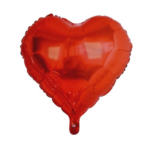 Fólia lufi – Piros szív