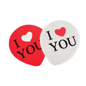 5 darabos latex lufi – I LOVE YOU felirattal 