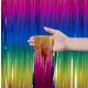 Fólia függöny dekoráció – Szivárvány színű