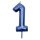 Kék színű számgyertya – 1
