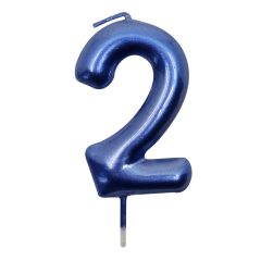 Kék színű számgyertya – 2