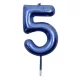 Kék színű számgyertya – 5
