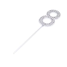 Strasszköves torta beszúró, dekoráció – Szám – 8