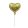 Lufi alakú tortagyertya – Szív – Arany