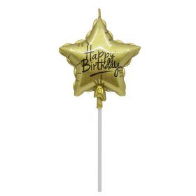 Lufi alakú tortagyertya – Csillag – Arany