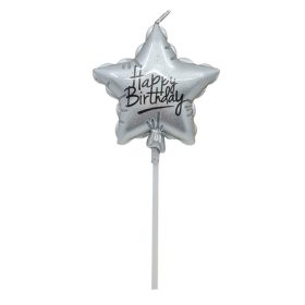 Lufi alakú tortagyertya – Csillag – Ezüst