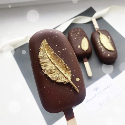 Szilikon fondant és marcipán mintázó – Madár toll, apró levél