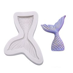   Szilikon fondant és marcipán mintázó - Sellő, hableány uszony  