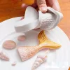 Szilikon fondant és marcipán mintázó - Sellő, hableány uszony  