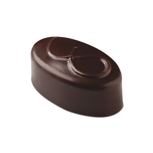 Polikarbonát bonbon forma – Ovális korong 