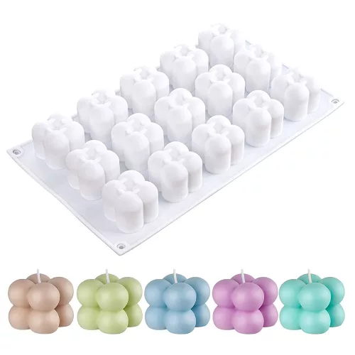 15 részes szilikon forma, mousse forma – Mini buborék kockák
