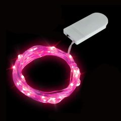 Dekorációs LED égősor – Mini LED füzér - Rózsaszín